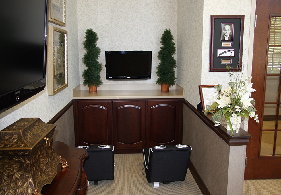 Comfortable dental office reception area