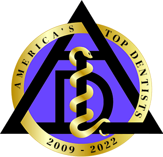 America's Top Dentists 2009 through 2022 badge