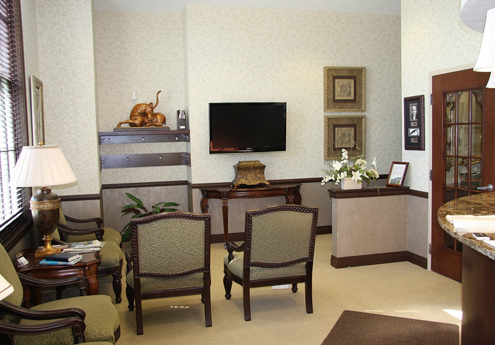 Seating in dental office waiting room